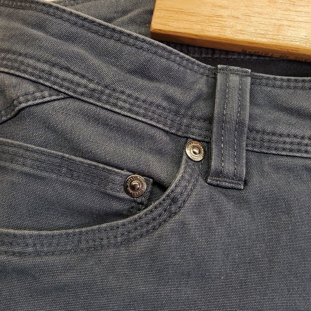 ROYAL Robbins pants women's size 14 regular EUC blue straight leg - Picture 3 of 8